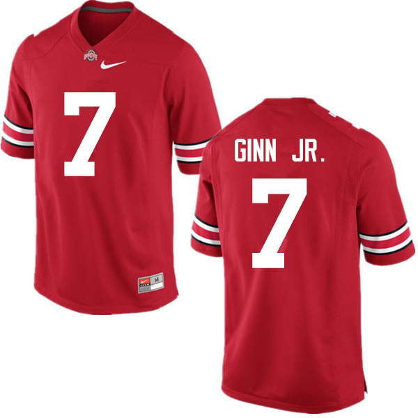 Men Ohio State Buckeyes #7 Ted Ginn Jr. College Football Jerseys Game-Red